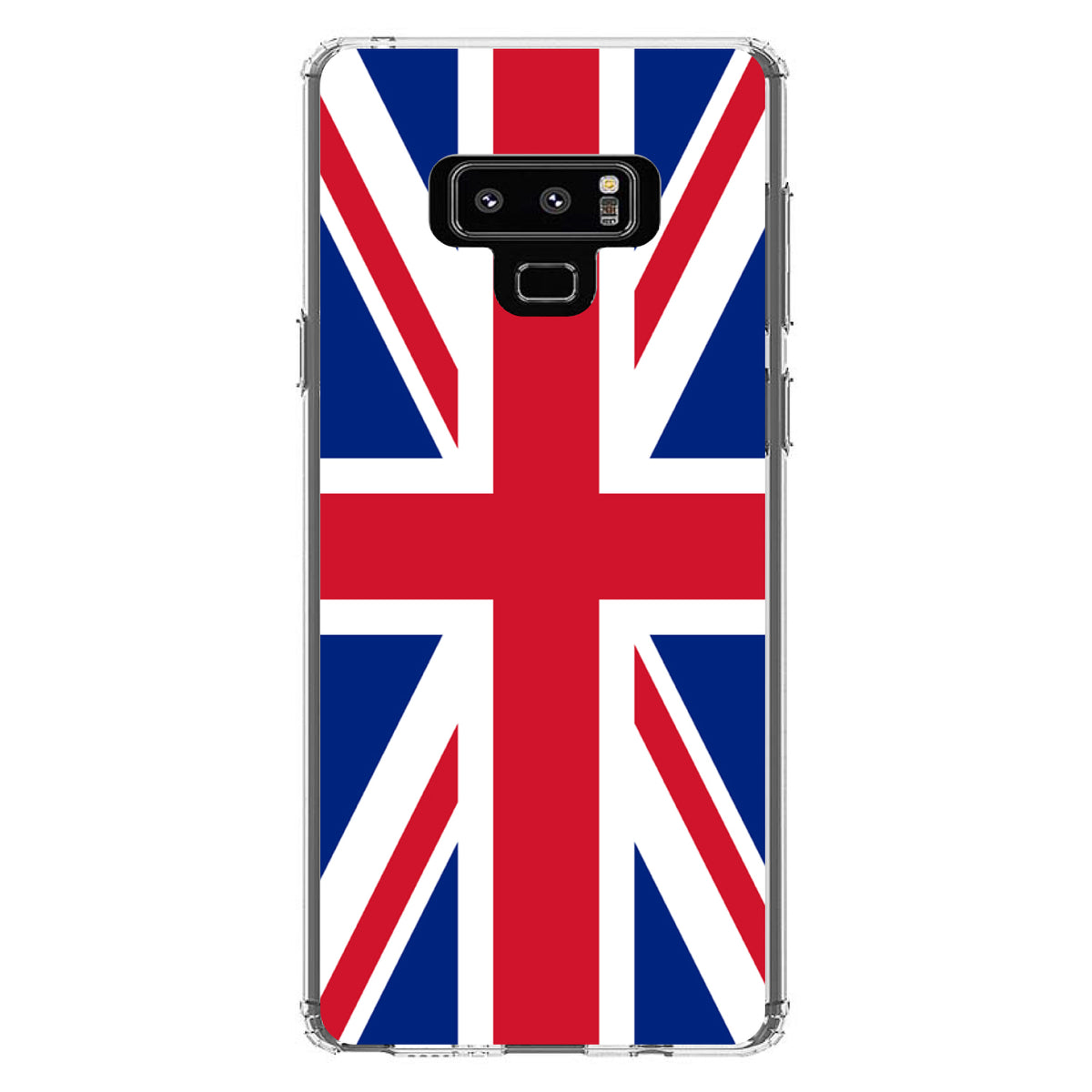 Red White Blue British Flag UK Clear Shockproof iPhone Case, view 11