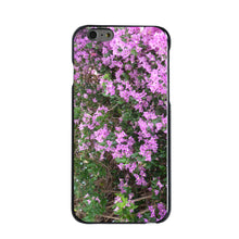 DistinctInk® Hard Plastic Snap-On Case for Apple iPhone or Samsung Galaxy - Purple Flowers Mykonos Greece