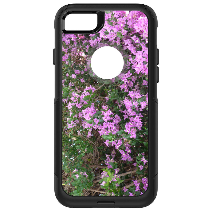 DistinctInk OtterBox Commuter Series Case for Apple iPhone or Samsung Galaxy - Purple Flowers Mykonos Greece