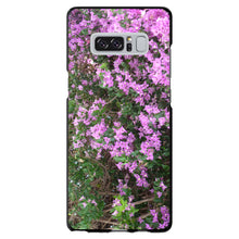 DistinctInk® Hard Plastic Snap-On Case for Apple iPhone or Samsung Galaxy - Purple Flowers Mykonos Greece