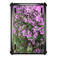 DistinctInk™ OtterBox Defender Series Case for Apple iPad / iPad Pro / iPad Air / iPad Mini - Purple Flowers Mykonos Greece