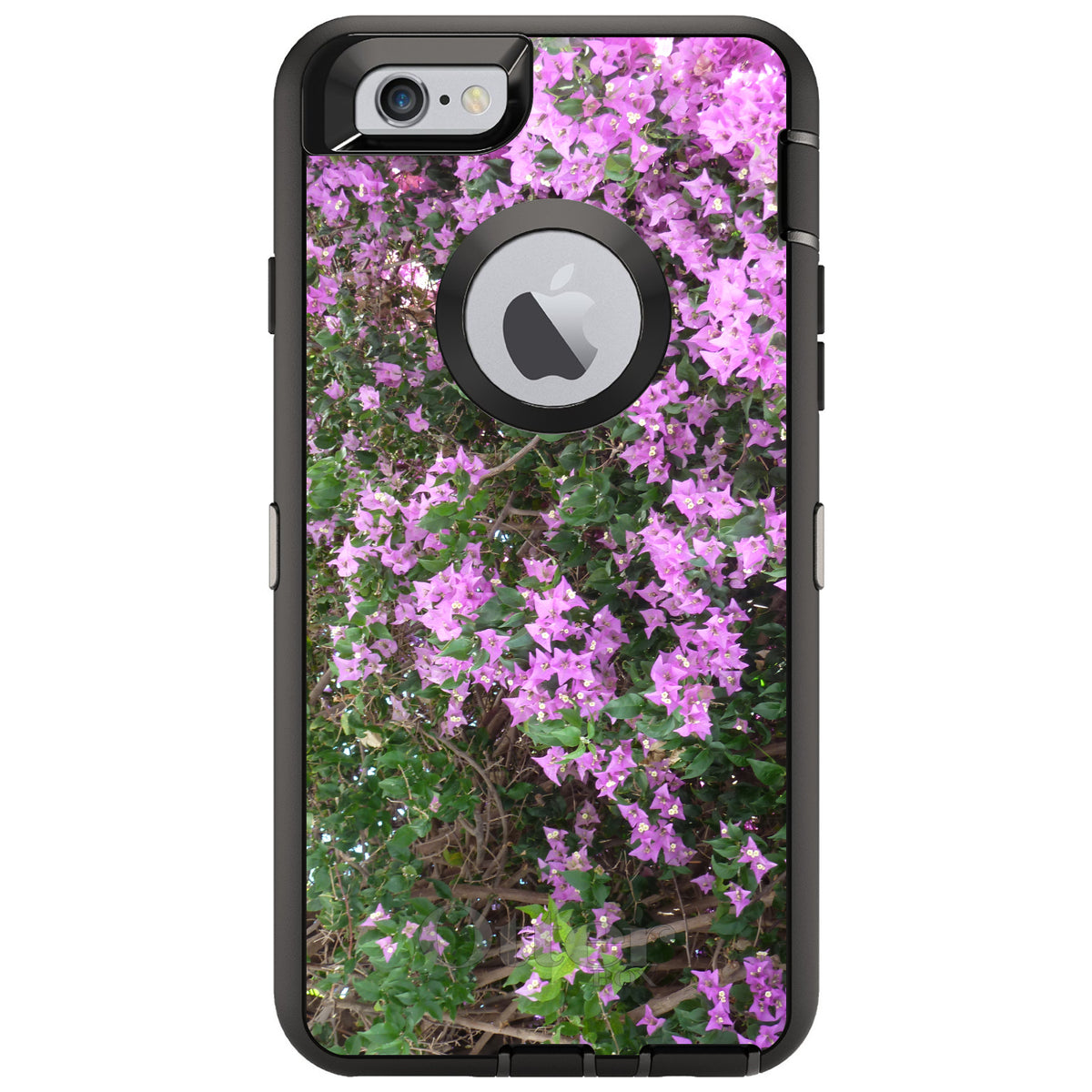 Purple Flowers Mykonos Greece OtterBox Defender Case for iPhone & Galaxy, view 4