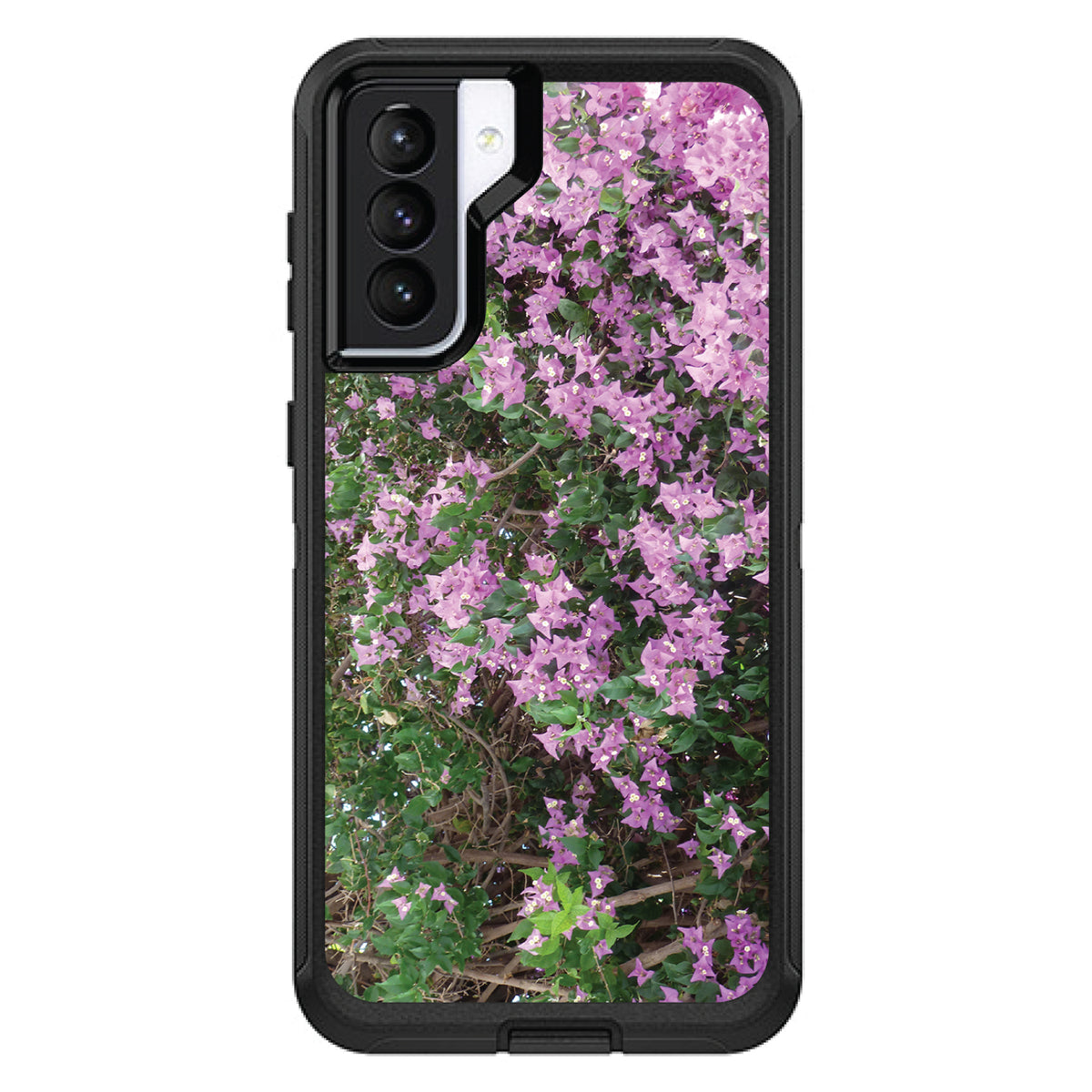 Purple Flowers Mykonos Greece OtterBox Defender Case for iPhone & Galaxy, view 6