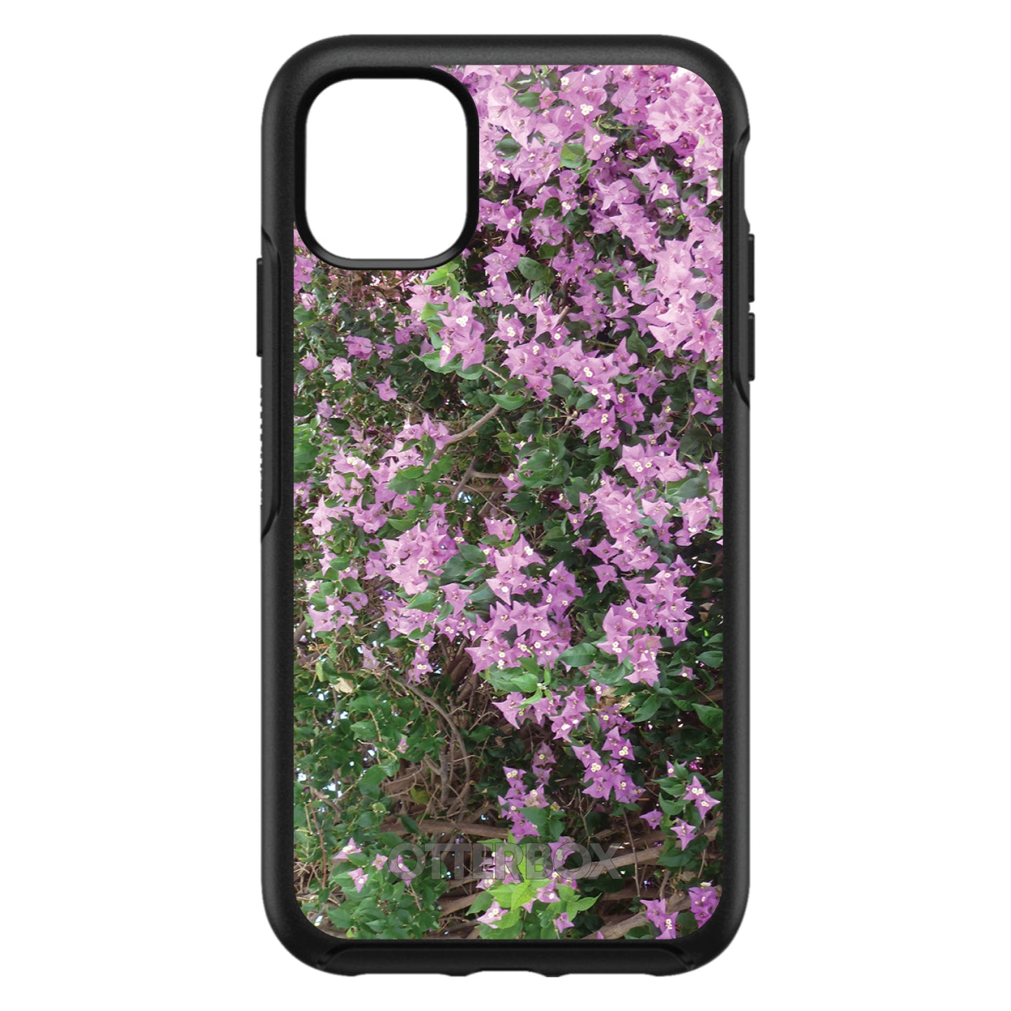 DistinctInk™ OtterBox Symmetry Series Case for Apple iPhone / Samsung Galaxy / Google Pixel - Purple Flowers Mykonos Greece