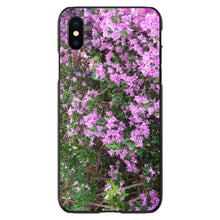 DistinctInk® Hard Plastic Snap-On Case for Apple iPhone or Samsung Galaxy - Purple Flowers Mykonos Greece