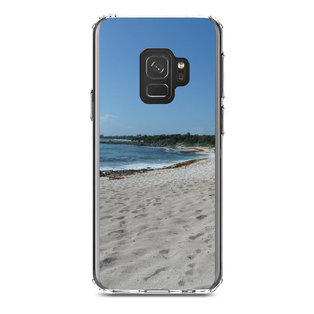 Beach Scene Akumal Mexico Clear Shockproof iPhone Case, view 19
