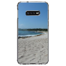 DistinctInk® Clear Shockproof Hybrid Case for Apple iPhone / Samsung Galaxy / Google Pixel - Beach Scene Akumal Mexico