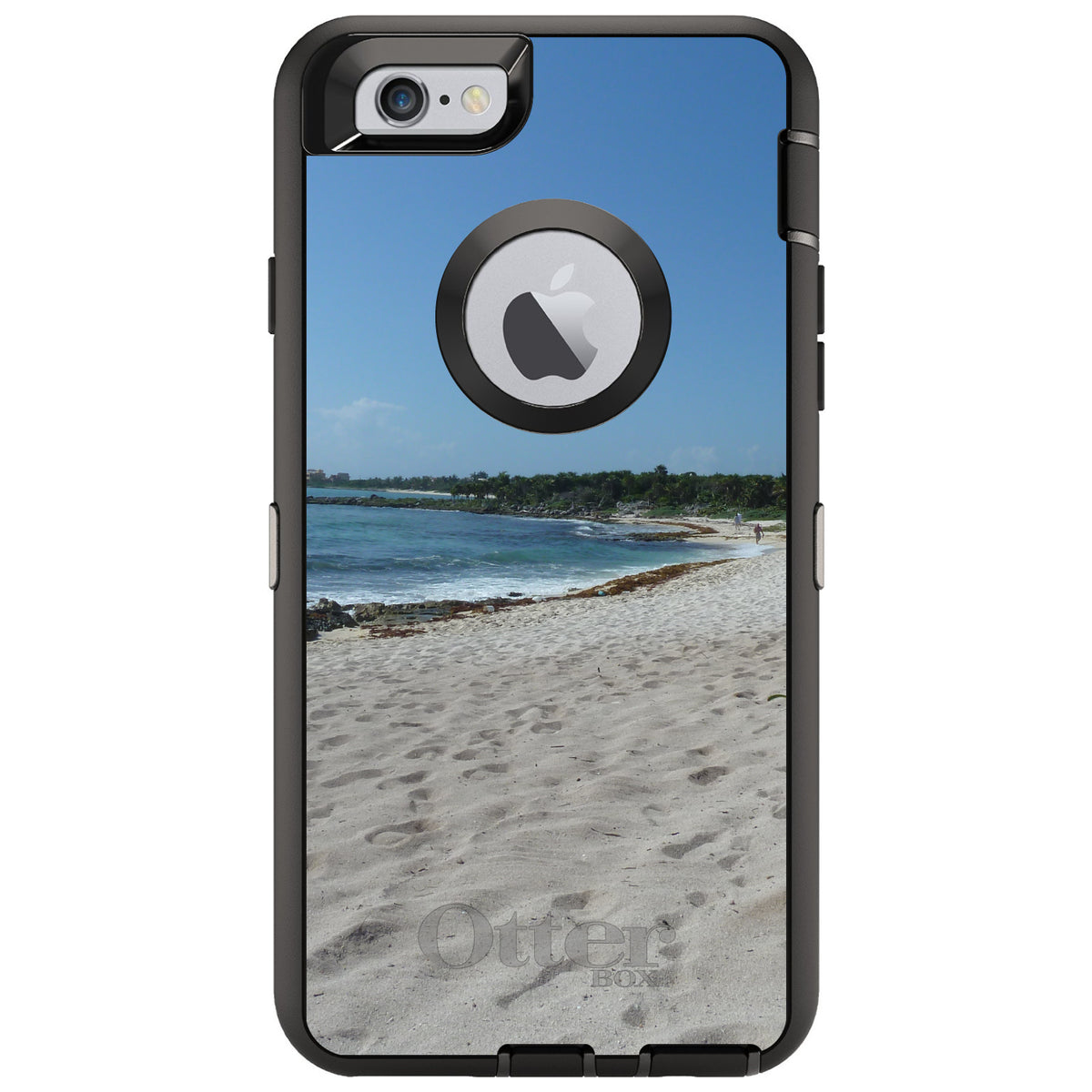 Beach Scene Akumal Mexico OtterBox Defender Case for iPhone & Galaxy, view 4