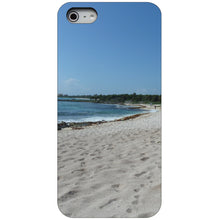 DistinctInk® Hard Plastic Snap-On Case for Apple iPhone or Samsung Galaxy - Beach Scene Akumal Mexico
