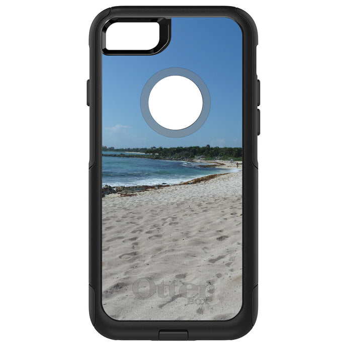 DistinctInk OtterBox Commuter Series Case for Apple iPhone or Samsung Galaxy - Beach Scene Akumal Mexico