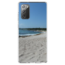 DistinctInk® Clear Shockproof Hybrid Case for Apple iPhone / Samsung Galaxy / Google Pixel - Beach Scene Akumal Mexico