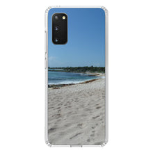 DistinctInk® Clear Shockproof Hybrid Case for Apple iPhone / Samsung Galaxy / Google Pixel - Beach Scene Akumal Mexico