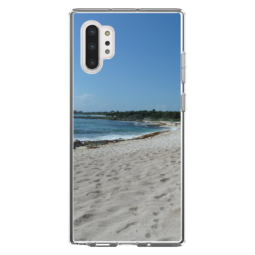 Beach Scene Akumal Mexico Clear Shockproof iPhone Case, view 10
