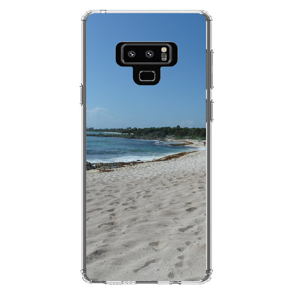 Beach Scene Akumal Mexico Clear Shockproof iPhone Case, view 11