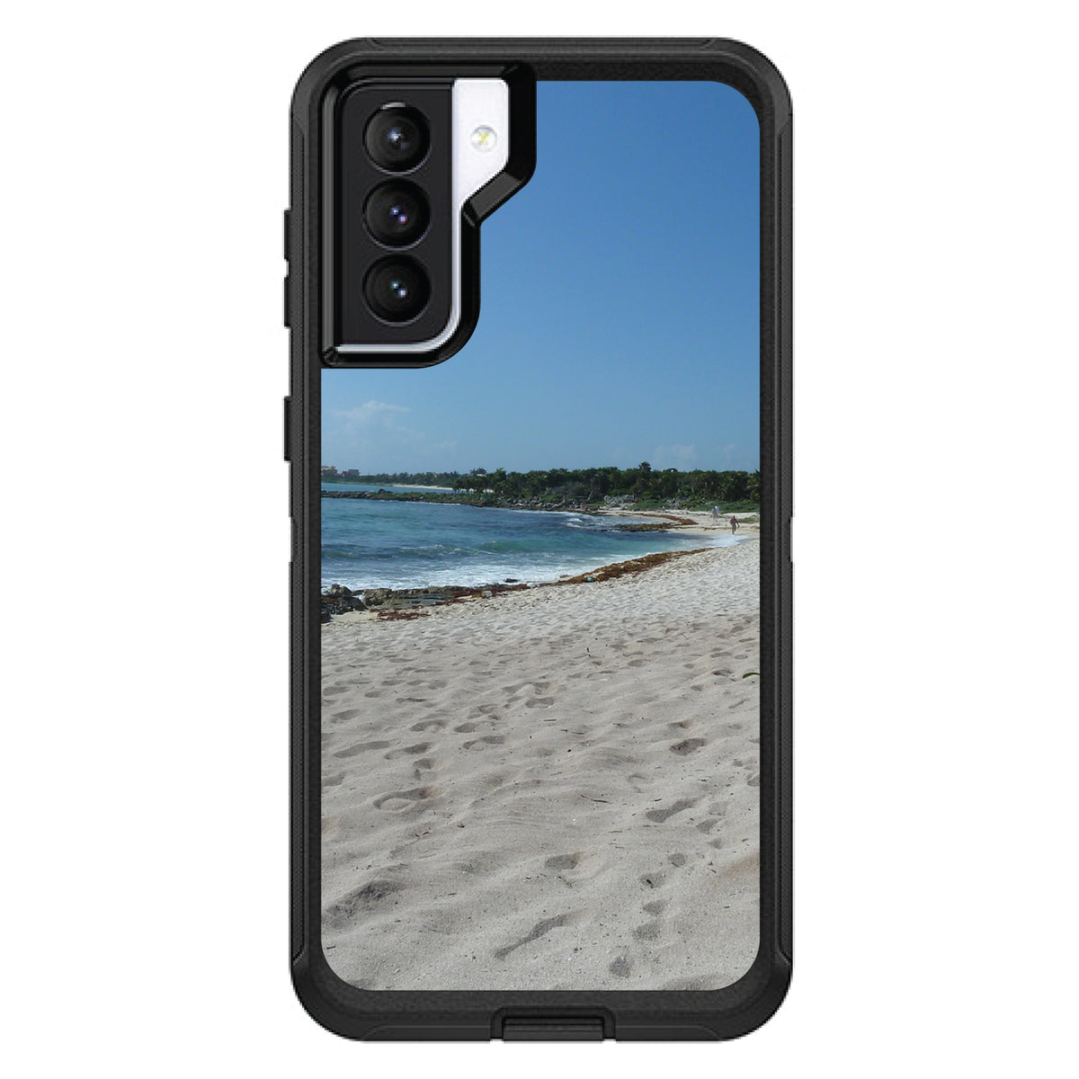 Beach Scene Akumal Mexico OtterBox Defender Case for iPhone & Galaxy, view 5