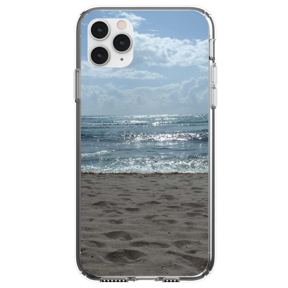 Ocean Horizon Akumal Mexico Clear Shockproof iPhone Case