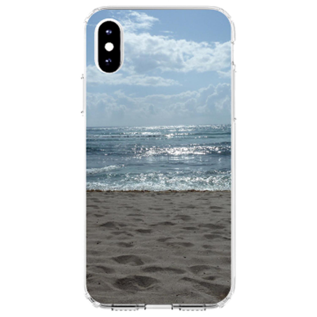 Ocean Horizon Akumal Mexico Clear Shockproof iPhone Case, view 2