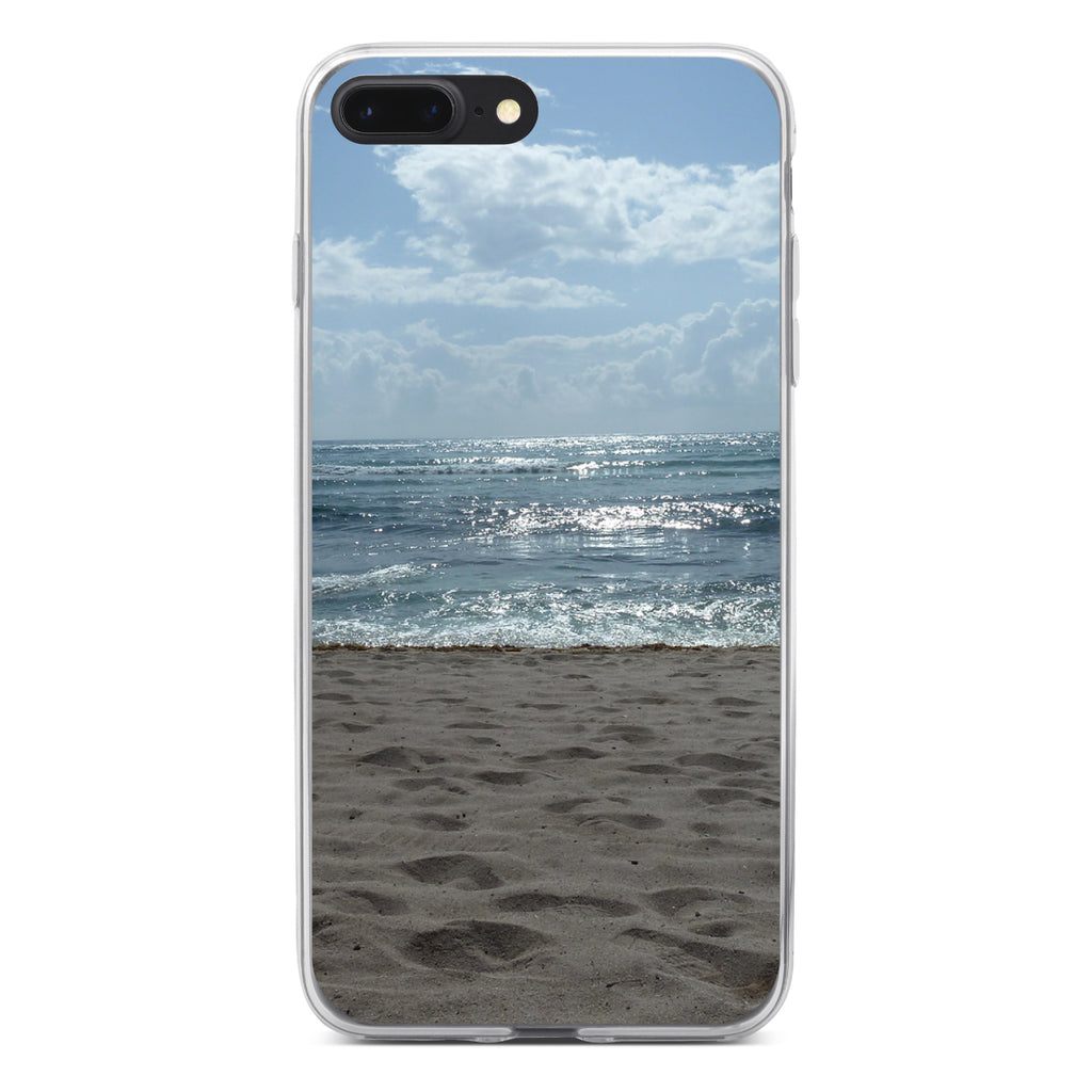 Ocean Horizon Akumal Mexico Clear Shockproof iPhone Case, view 6