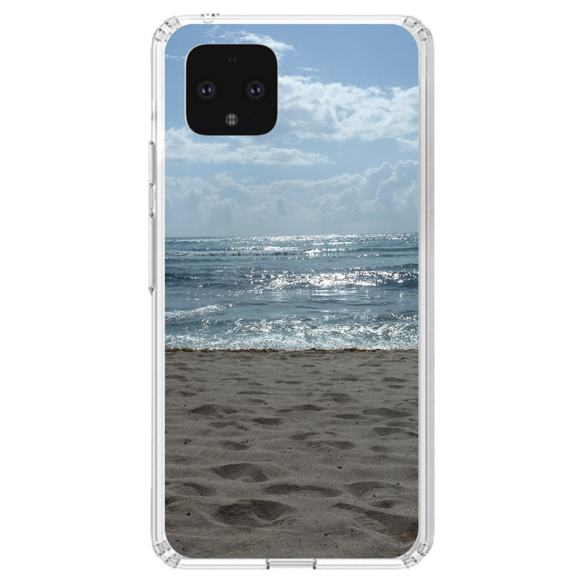 Ocean Horizon Akumal Mexico Clear Shockproof iPhone Case, view 23