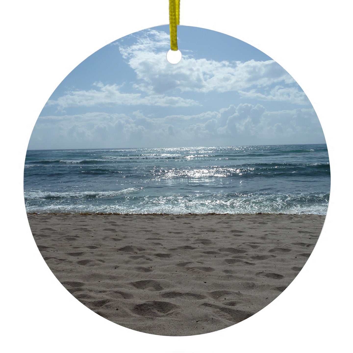 Ocean Horizon Akumal Mexico Ceramic Ornament