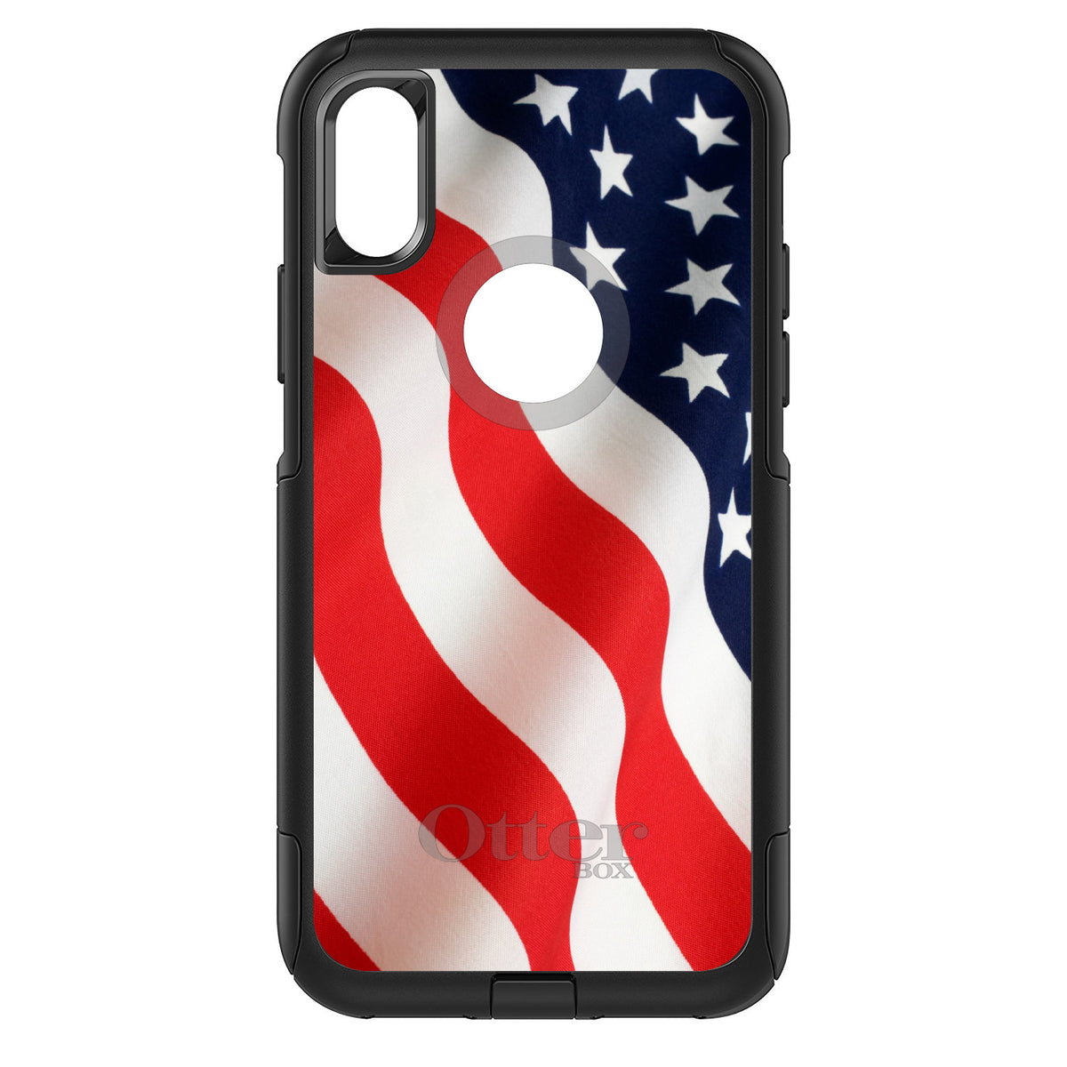Red White Blue United States Flag USA OtterBox Commuter Case for iPhone & Galaxy, view 3