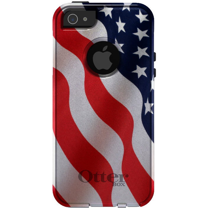Red White Blue United States Flag USA OtterBox Commuter Case for iPhone & Galaxy, view 5