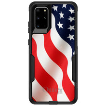 DistinctInk™ OtterBox Commuter Series Case for Apple iPhone or Samsung Galaxy - Red White Blue United States Flag USA