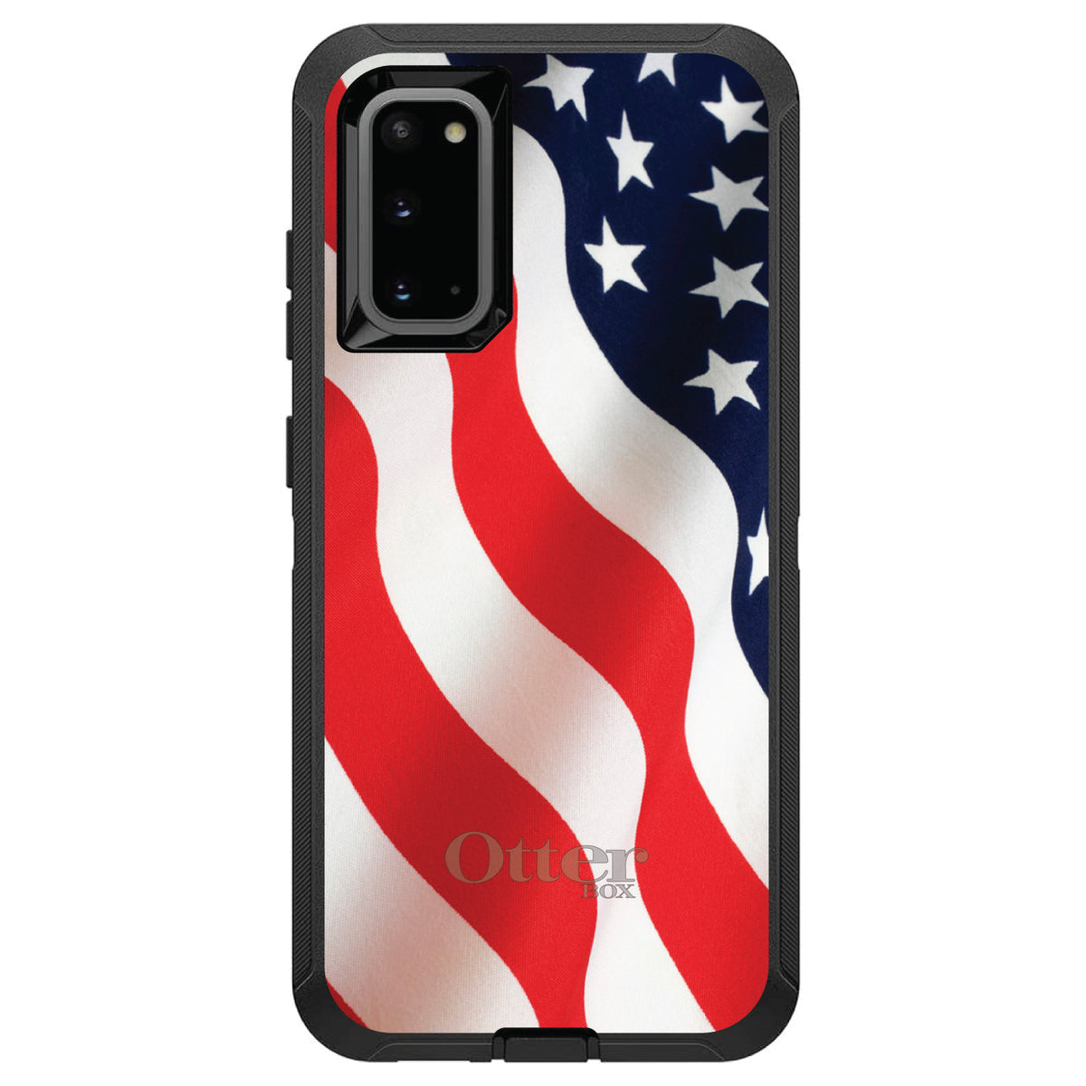 Red White Blue United States Flag USA OtterBox Defender Case for iPhone & Galaxy, view 5