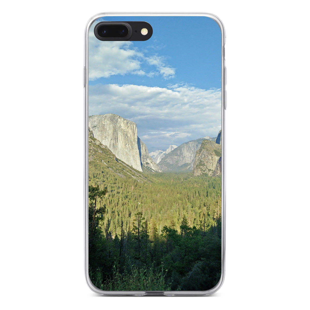 Yosemite Tunnel View Clear Shockproof iPhone Case, view 6