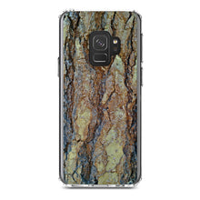 DistinctInk® Clear Shockproof Hybrid Case for Apple iPhone / Samsung Galaxy / Google Pixel - Yosemite Redwood Bark