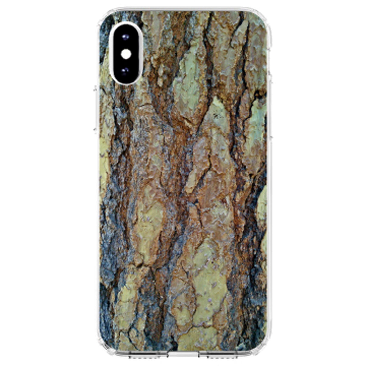 Yosemite Redwood Bark Clear Shockproof iPhone Case, view 4
