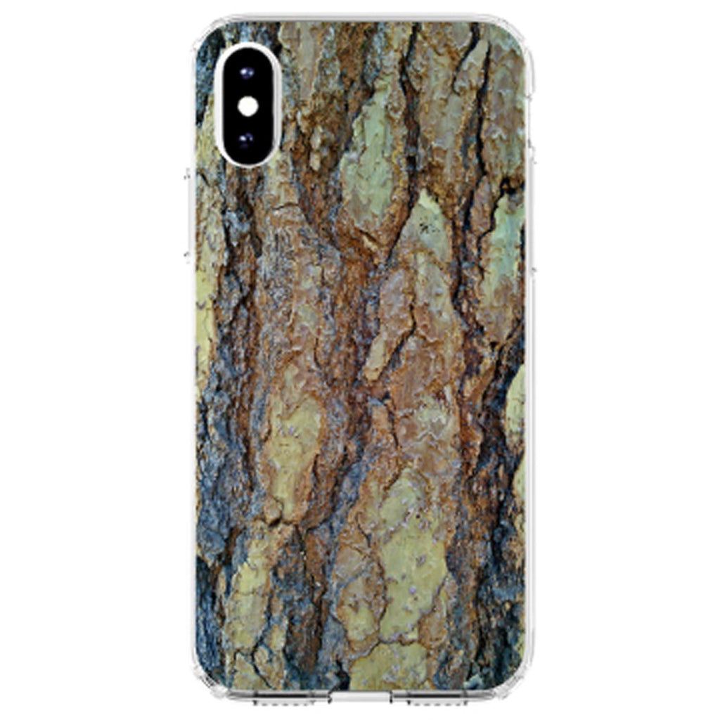 Yosemite Redwood Bark Clear Shockproof iPhone Case, view 2