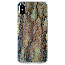DistinctInk® Clear Shockproof Hybrid Case for Apple iPhone / Samsung Galaxy / Google Pixel - Yosemite Redwood Bark
