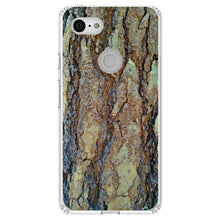 DistinctInk® Clear Shockproof Hybrid Case for Apple iPhone / Samsung Galaxy / Google Pixel - Yosemite Redwood Bark