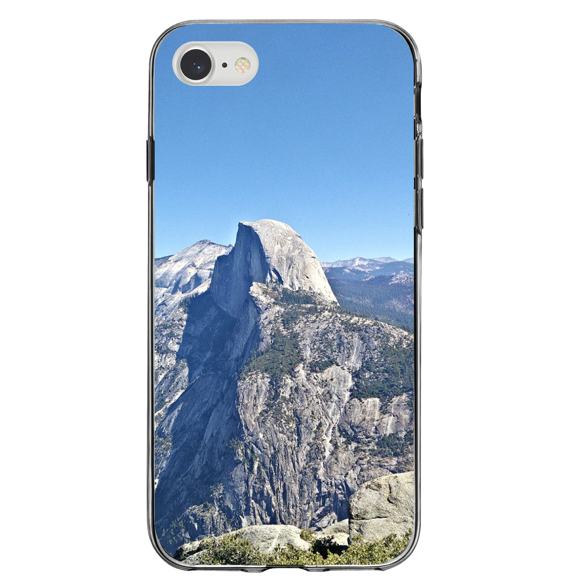 Yosemite Half Dome Clear Shockproof iPhone Case, view 5
