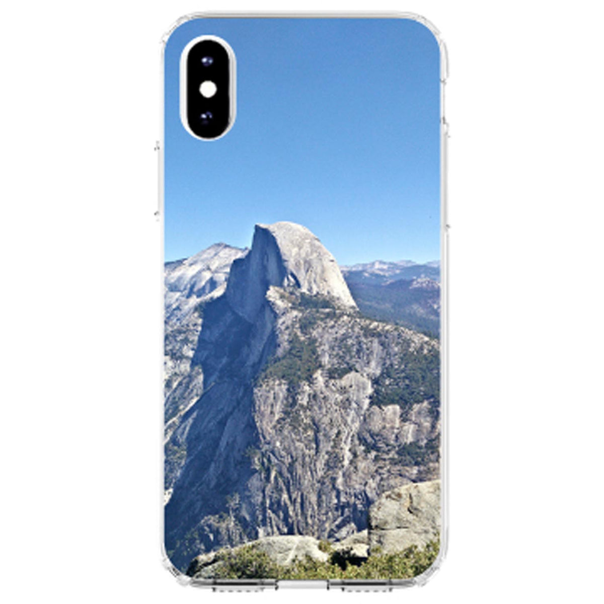 Yosemite Half Dome Clear Shockproof iPhone Case, view 4