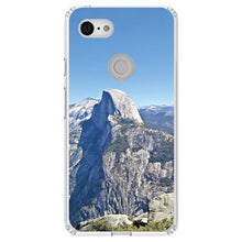 DistinctInk® Clear Shockproof Hybrid Case for Apple iPhone / Samsung Galaxy / Google Pixel - Yosemite Half Dome