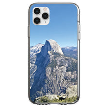 DistinctInk® Clear Shockproof Hybrid Case for Apple iPhone / Samsung Galaxy / Google Pixel - Yosemite Half Dome