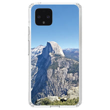 DistinctInk® Clear Shockproof Hybrid Case for Apple iPhone / Samsung Galaxy / Google Pixel - Yosemite Half Dome