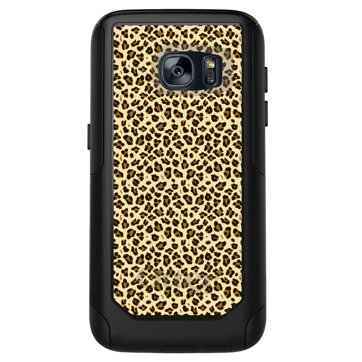 Black Beige Tan Leopard Skin Spots OtterBox Commuter Case for iPhone & Galaxy, view 11