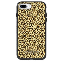 DistinctInk™ OtterBox Symmetry Series Case for Apple iPhone / Samsung Galaxy / Google Pixel - Black Beige Tan Leopard Skin Spots