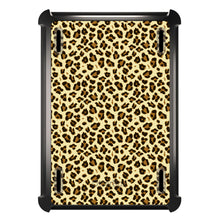 DistinctInk™ OtterBox Defender Series Case for Apple iPad / iPad Pro / iPad Air / iPad Mini - Black Beige Tan Leopard Skin Spots