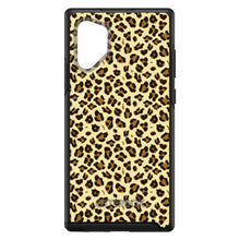 DistinctInk™ OtterBox Symmetry Series Case for Apple iPhone / Samsung Galaxy / Google Pixel - Black Beige Tan Leopard Skin Spots