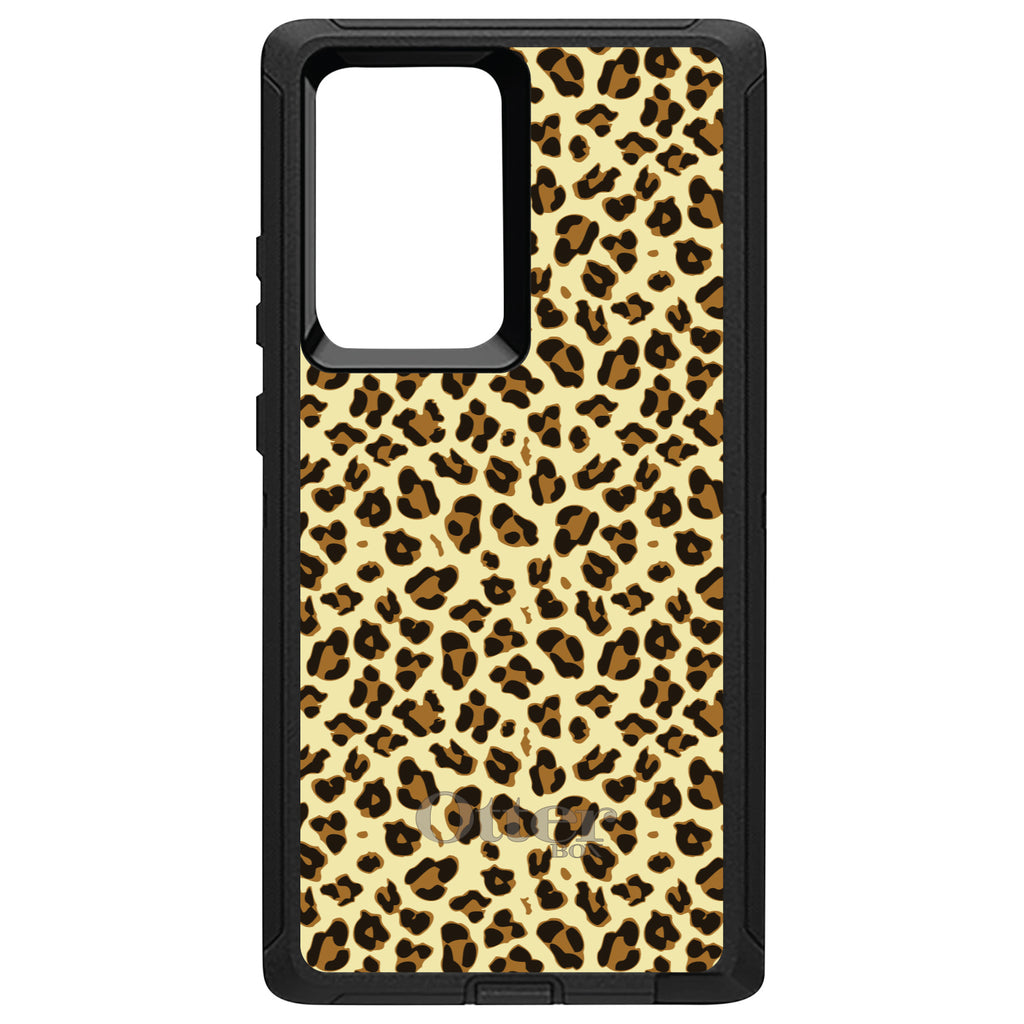 Black Beige Tan Leopard Skin Spots OtterBox Defender Case for iPhone & Galaxy, view 10