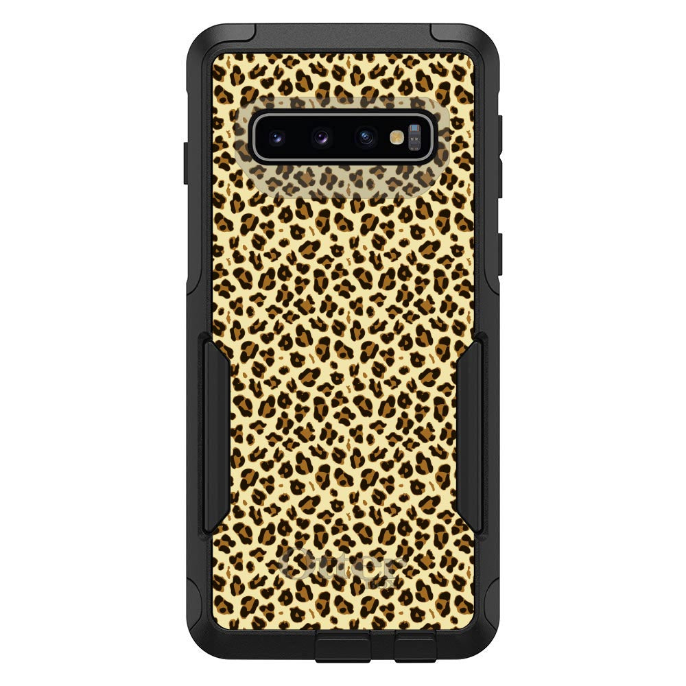 Black Beige Tan Leopard Skin Spots OtterBox Commuter Case for iPhone & Galaxy, view 7
