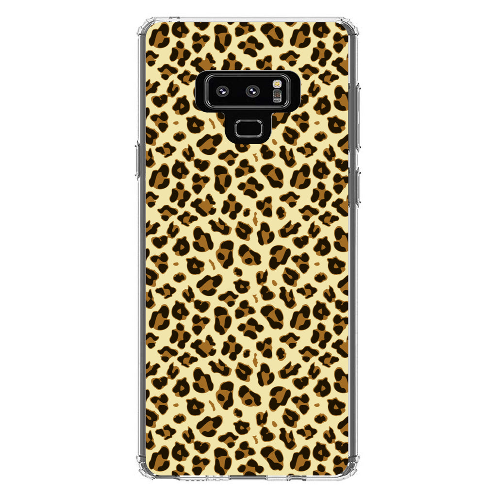 Black Beige Tan Leopard Skin Spots Clear Shockproof iPhone Case, view 11