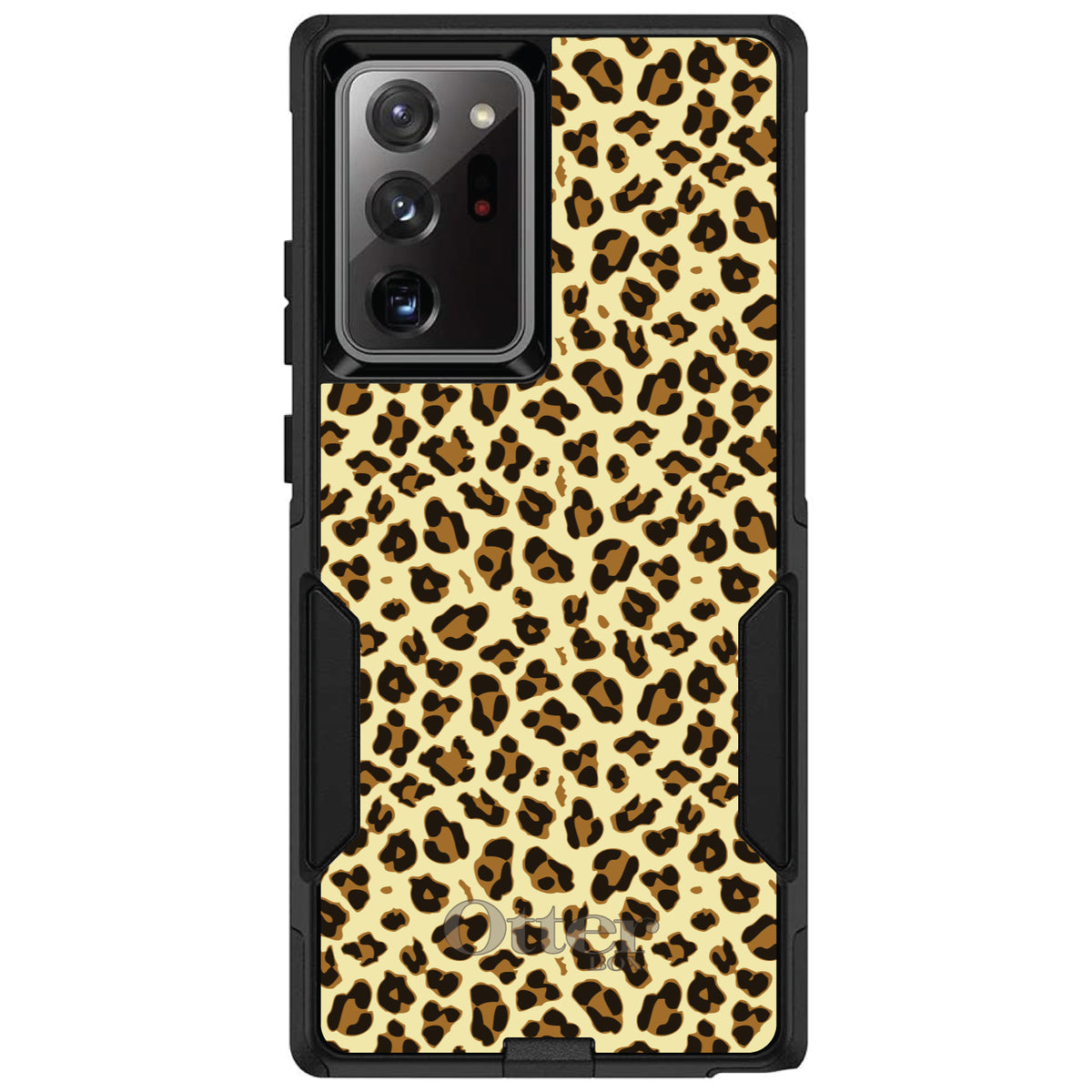 Black Beige Tan Leopard Skin Spots OtterBox Commuter Case for iPhone & Galaxy, view 12