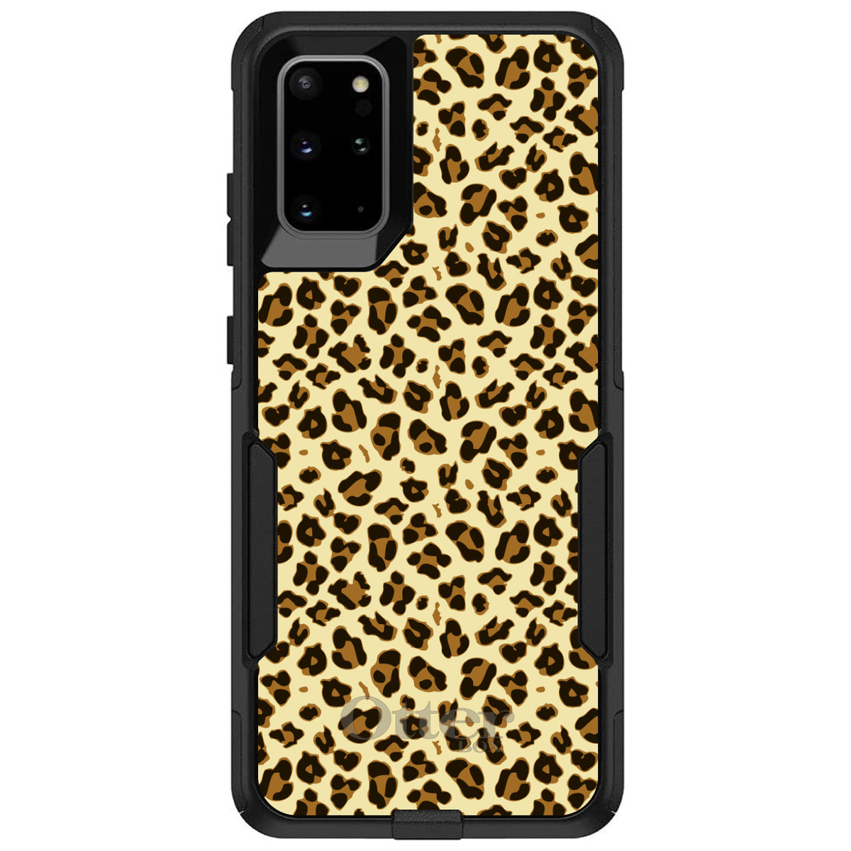 Black Beige Tan Leopard Skin Spots OtterBox Commuter Case for iPhone & Galaxy, view 6
