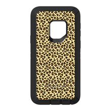 DistinctInk™ OtterBox Defender Series Case for Apple iPhone / Samsung Galaxy / Google Pixel - Black Beige Tan Leopard Skin Spots