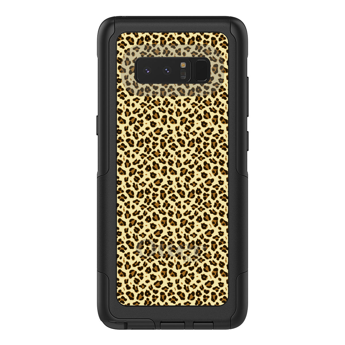 Black Beige Tan Leopard Skin Spots OtterBox Commuter Case for iPhone & Galaxy, view 16